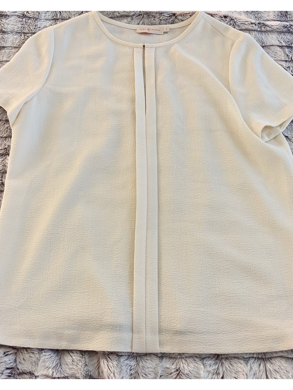 Tory Burch Textured SS Blouse